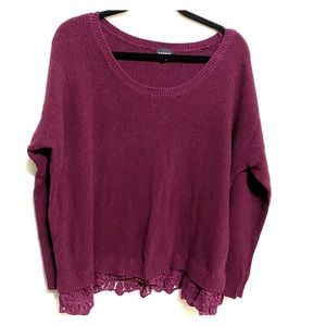 Torrid Women’s Plus Size 2XL Sweater Top Burgundy